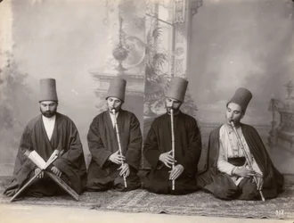 Three Dervish Musicians and a Singer, Turkey, c.1890